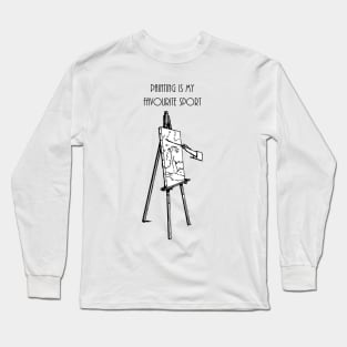 Art is My Favorite Sport Long Sleeve T-Shirt